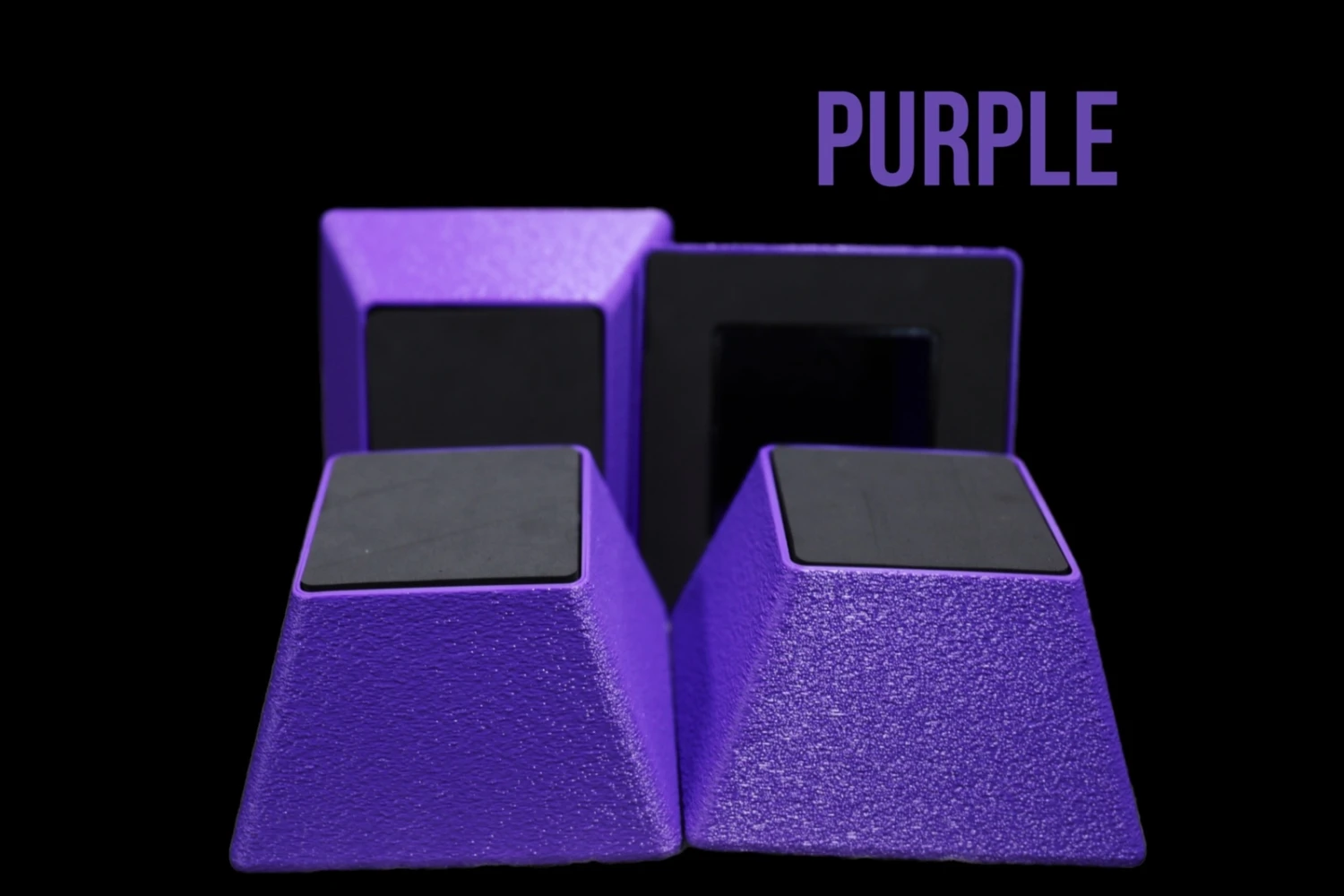 Vanity Fur Stacking Blocks Set Of 4 Small 2" X 2" - Purple 11 Vanity Fur Stacking Blocks Set Of 4 Small 2" X 2" - Purple - Image 9